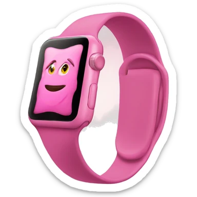 Pink Apple Watch  sticker