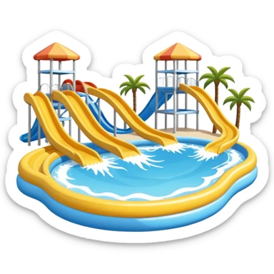 Water park sticker