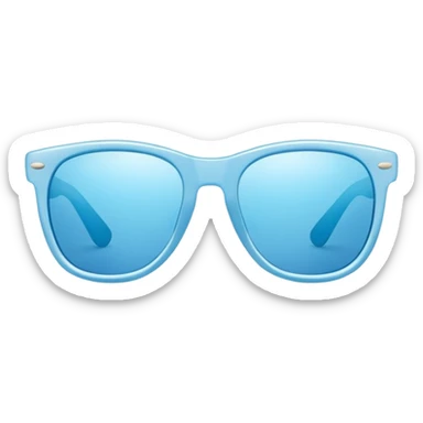 Light blue sunglasses sticker