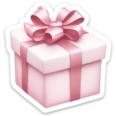 Light pink Christmas gifts under a white Christmas tree  sticker