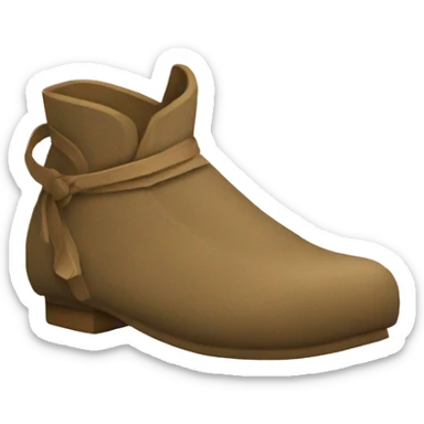 pair of Suede Leather Medieval Shoes sticker