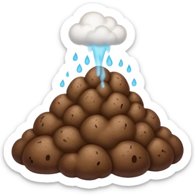 Farting poop sticker