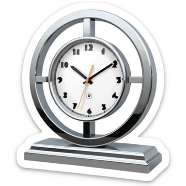 postmodern mantel clock sticker
