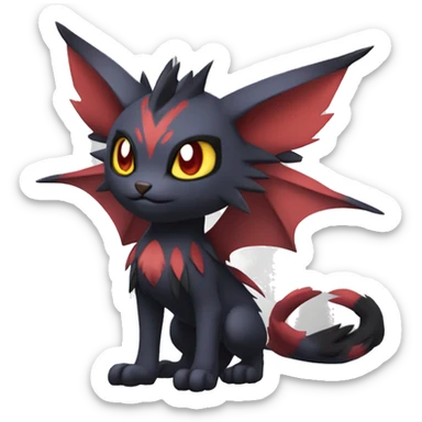 Noivern-Litten-Zorua full body sticker