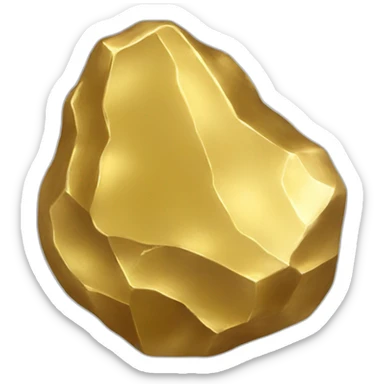 a gold nugget sticker