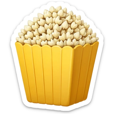 popcorn kernel loose no bucket single popcorn kernel  sticker