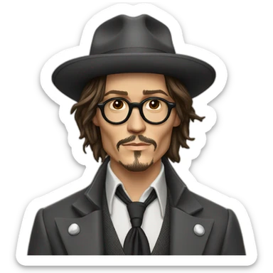 Realist Johnny depp  sticker