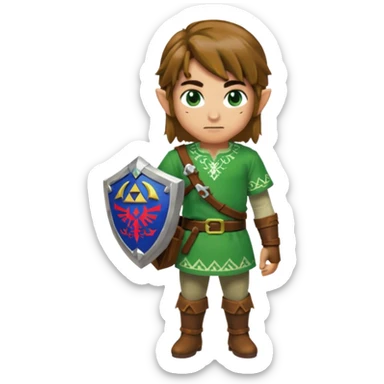 Link alttp sprites 16x16 sticker