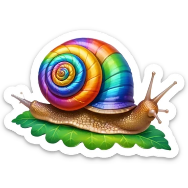 Snail Rainbow sticker