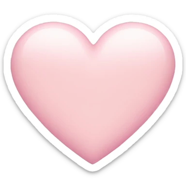 Pastel pink heart sticker