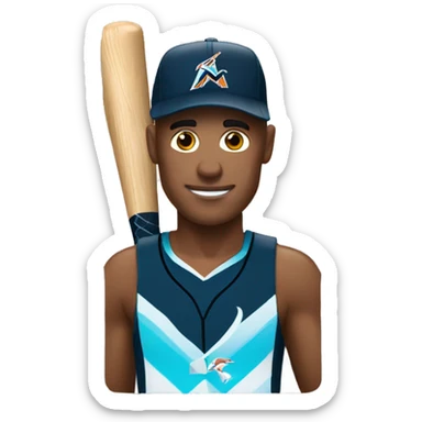 Marlins en cajón de Natación  sticker