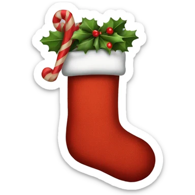 Christmas stocking sticker