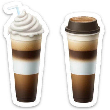 Ice late coffee sticker