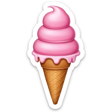 Helado rosa sticker