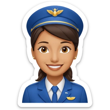 coworkers flight attendant  sticker