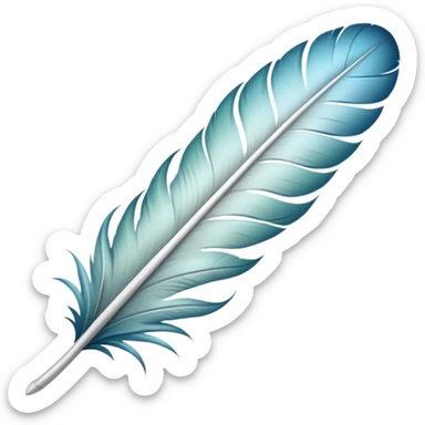 
Feather with Kori pattern sticker