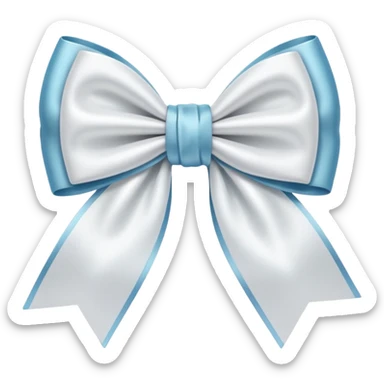 Бантик білий  sticker