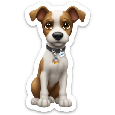 Griff stand infront of Eiffel tower  sticker