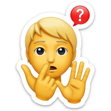 Pleading Face Emoji with Backhand Index Pointing Left Emoji and Backhand Index Pointing Right Emoji sticker