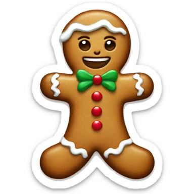 christmas gingerbread  sticker