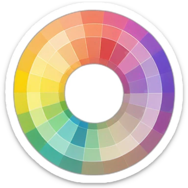 color wheel sticker