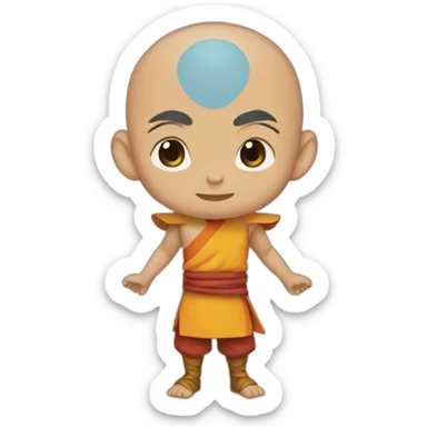 Aang bendind air  sticker