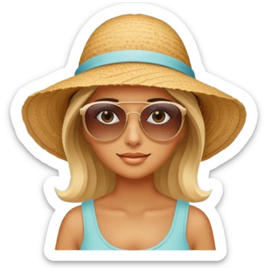 Coastal Town woman sticker