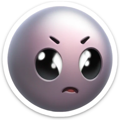 Metal cute black eyes Kirby ball driving on 4 car wheels sticker