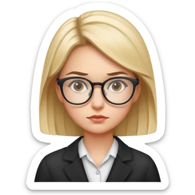 Girl who is trading options sticker