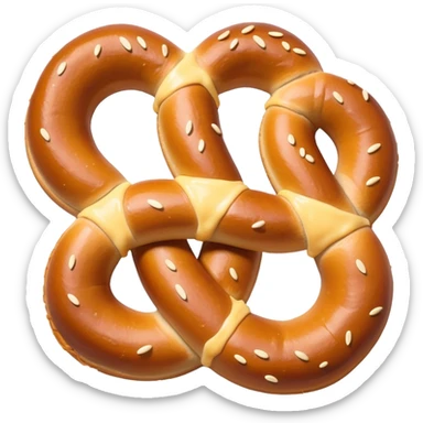 Bavarian ore Bavarian pretzel with honey mustard tBavarian pretzel with honey mustards with cheese   sticker