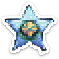 Sheriff-style star badge with MODERATOR text sticker