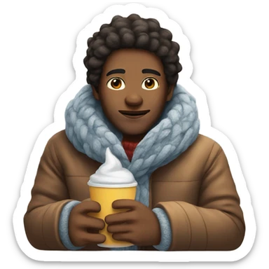 Cosy winter vibes sticker