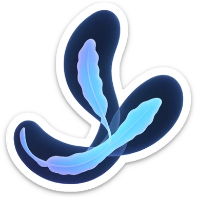 delicate floating spirit or wisp with faint glow, representing the soul, simple ethereal design, transparent background sticker