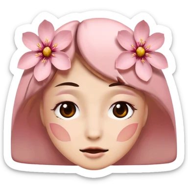 Amused eyes sakura sticker