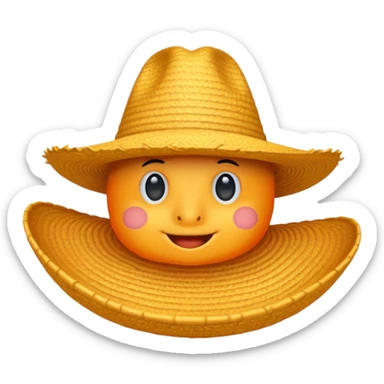 Caballito de mar con sombrero sticker