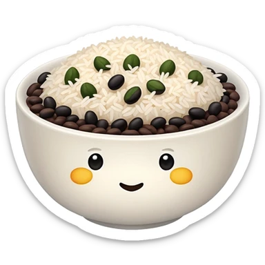rice with beans sticker