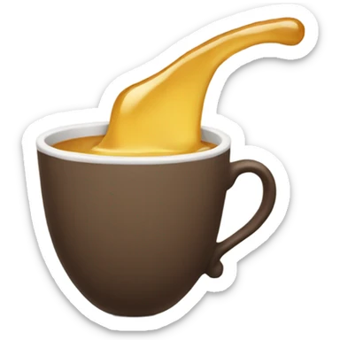 Spilling the tea sticker