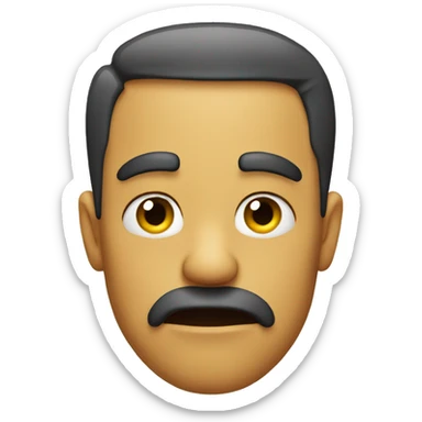 disgusted face more  sticker