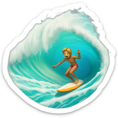 Surf sticker