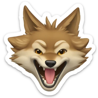 jackal laughg sticker