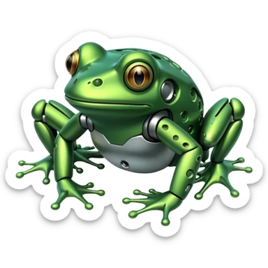 bionic frog sticker