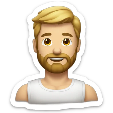 Un homme musclé avec une barbe blanche sticker