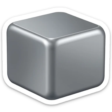  modern software box. Smooth 3D form, rounded edges, soft realistic lighting, minimalist design, no text or logos, neutral background. Rendered in the same realistic style as official Apple emojis (like the toolbox or laptop emoji). sticker