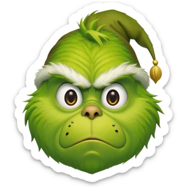 Sneaking grinch sticker