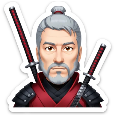 Fierce Samurai sticker