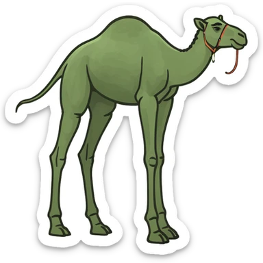 Camel leg sticker