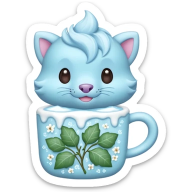 Chospin-Mnccino-Firret-Ivy-Floral-Barney-Ice-Fakémon-creature  sticker