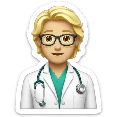 docteur blonde sticker