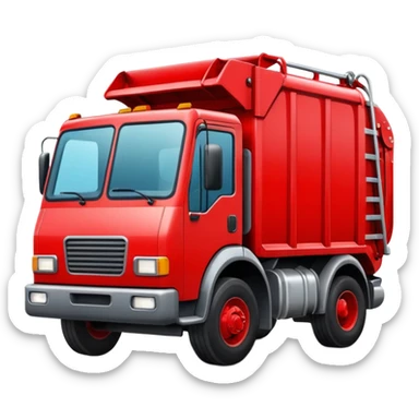 garbage truck italy sticker
