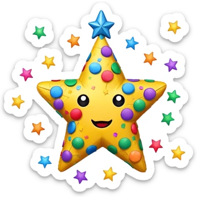 Piñatas de estrella sticker